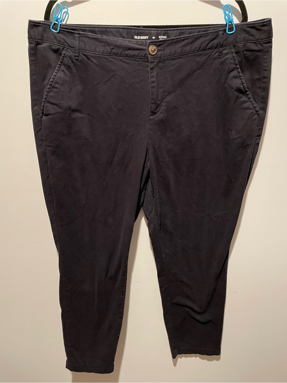 Old Navy Black Stretch Chino Pants
